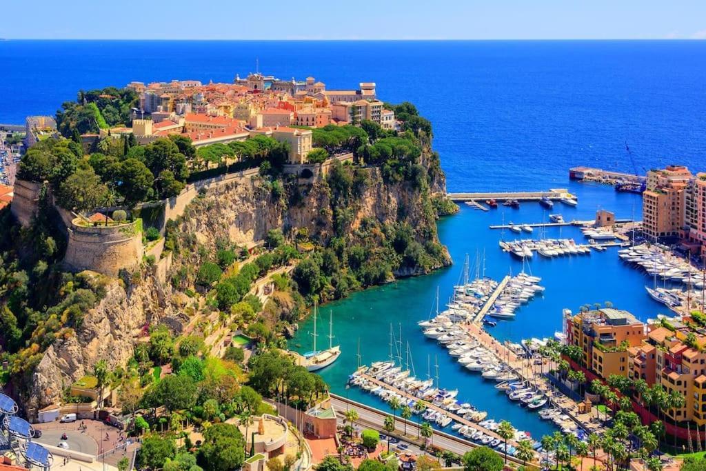 Luxueux Studio Neuf - Frontiere Monaco - Piscine - Parking Prive エクステリア 写真